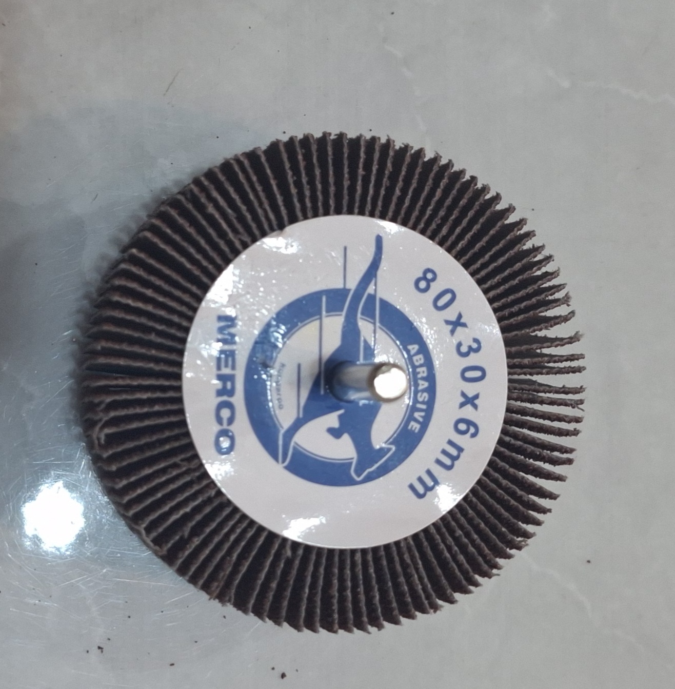 سمباده پرچمی سر دریلی سایز 80*30*6 گرید 80