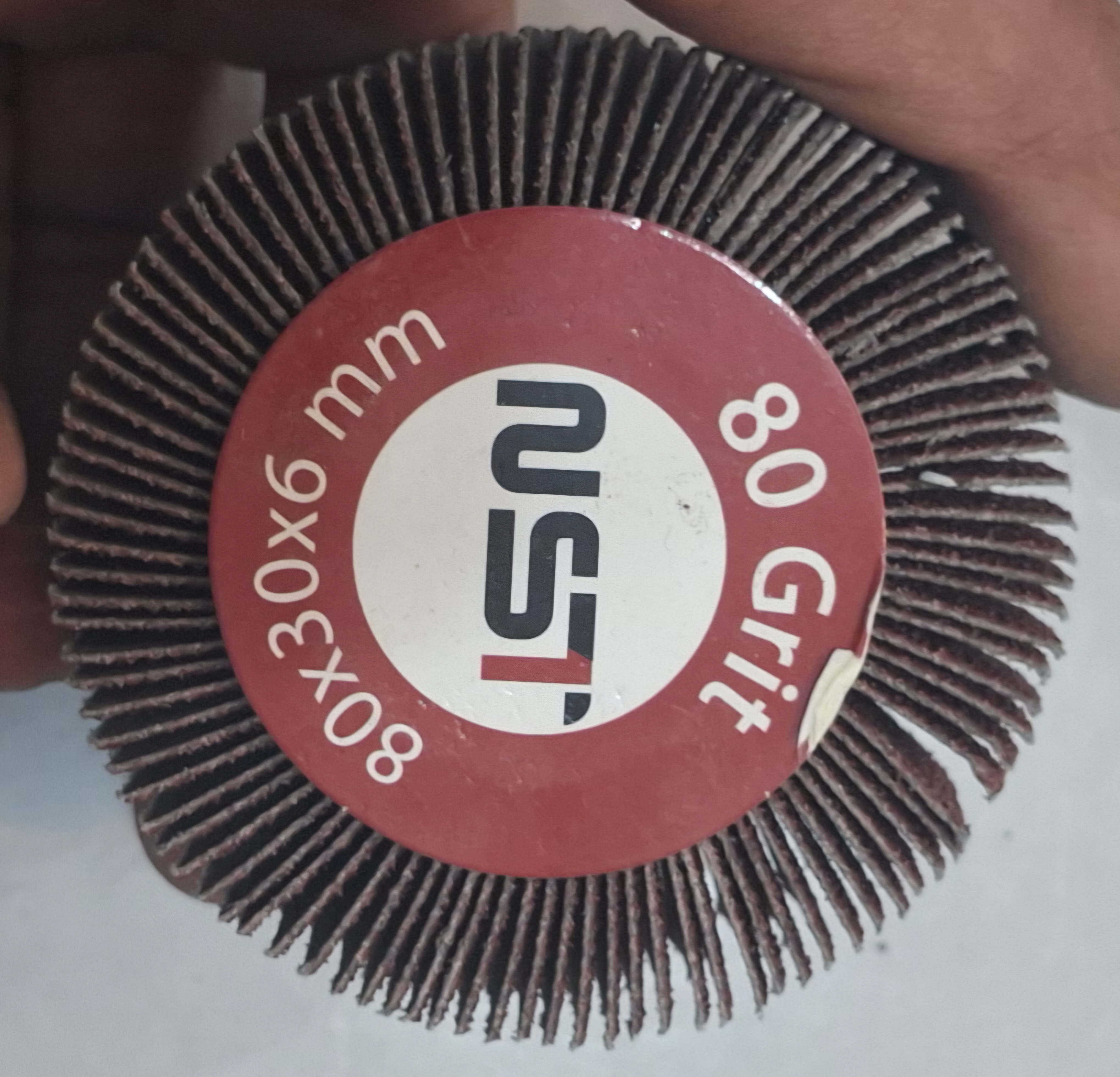 سمباده پرچمی سر دریلی سایز 80*30*6 گرید 80