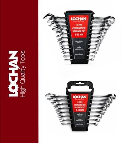 آچار یکسر رینگ 8 عددی پلکانی برند LOCHAN