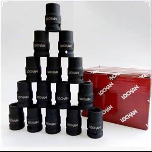 بکس درایو 1/2 کوتاه مشکی سایز 16 برند LOCHAN  کد 5116