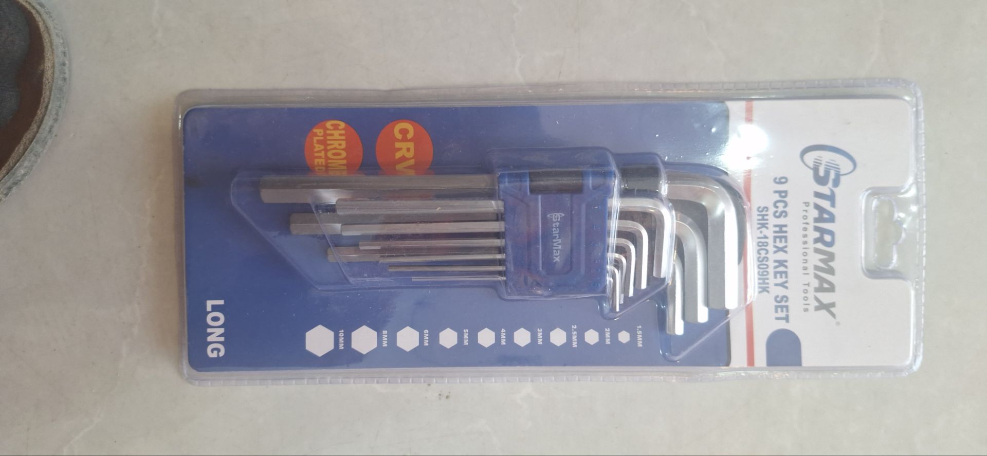 مجموعه آلن شش گوش غلاف دار بلند CRV  برند استارمکس کد SHK18CS09HK